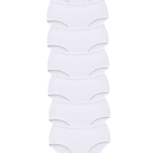 7 Adet Tutku Kadın Yüksek Bel Bato Kalın Lastik Külot Beyaz