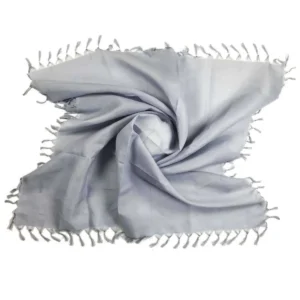 Düz Çekme Boncuklu Polyester Yazma 100x100 cm Turquaz