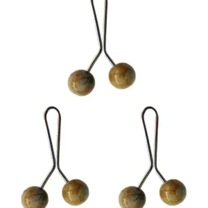 3 Adet Tesettür Eşarp ve Şal Klipsi Hardal