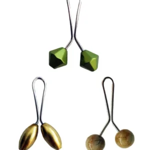 3 Adet Tesettür Eşarp ve Şal Klipsi Sarı Hardal Yeşil