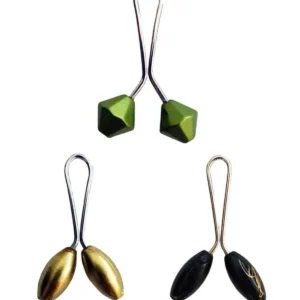 3 Adet Tesettür Eşarp ve Şal Klipsi Sarı Siyah Yeşil