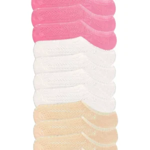 12 Adet Kadın Sneaker Dantelli File Pamuklu Yumuşak Çorap