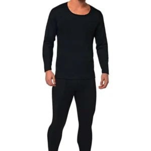 Kota Erkek Kışlık Termal Sıcak Tutan Tayt ve Fanila Takım 2'li Set Siyah