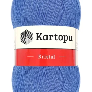 Kristal Çift Katlı El Örgü Lif İpi Koyu Mavi K535