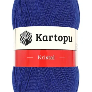 Kristal Çift Katlı El Örgü Lif İpi Lacivert K627