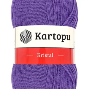 Kristal Çift Katlı El Örgü Lif İpi Açık Mor K703