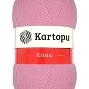 Kristal Çift Katlı El Örgü Lif İpi Pembe K774