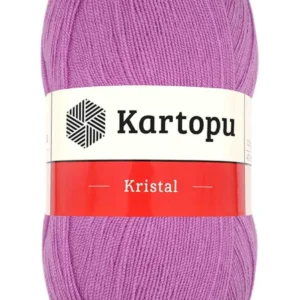 Kristal Çift Katlı El Örgü Lif İpi Leylak K805