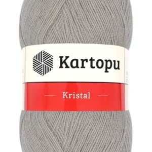 Kristal Çift Katlı El Örgü Lif İpi Bej K861