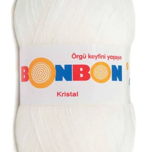 Kristal El Örgü Lif İpi Beyaz 98200