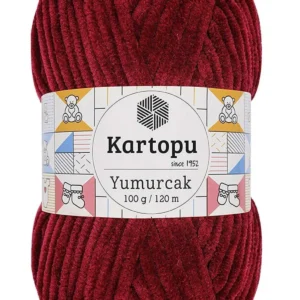 Yumurcak Kadife El Örgü İpi Vişne Çürüğü K106