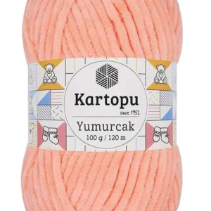 Yumurcak Kadife El Örgü İpi Somon K218