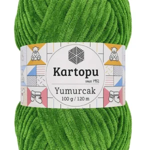 Yumurcak Kadife El Örgü İpi Yeşil K469