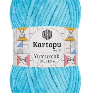 Yumurcak Kadife El Örgü İpi Turkuaz K515