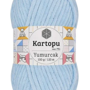 Yumurcak Kadife El Örgü İpi Bebe Mavi K523