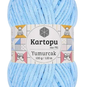 Yumurcak Kadife El Örgü İpi Mavi K540