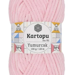 Yumurcak Kadife El Örgü İpi Bebe Pembe K768