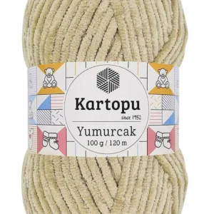 Yumurcak Kadife El Örgü İpi Bej K856