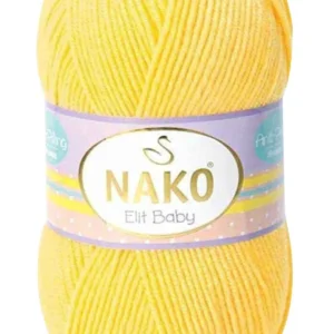 Elite Baby El Örgü İpi Tüylenmeyen Bebek Yünü Sarı 2857