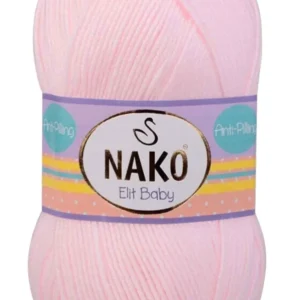 Elite Baby El Örgü İpi Tüylenmeyen Bebek Yünü Soft Pembe 2892