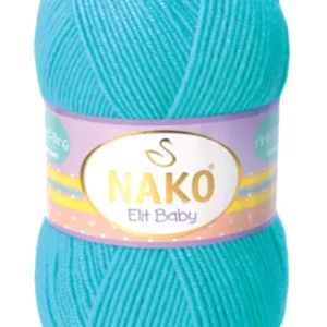 Elite Baby El Örgü İpi Tüylenmeyen Bebek Yünü Turkuaz 3323