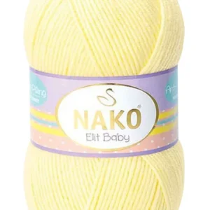 Elite Baby El Örgü İpi Tüylenmeyen Bebek Yünü Limonata 3664