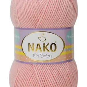 Elite Baby El Örgü İpi Tüylenmeyen Bebek Yünü Pudra 6165