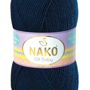 Elite Baby El Örgü İpi Tüylenmeyen Bebek Yünü Lacivert 10094