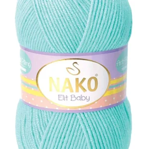 Elite Baby El Örgü İpi Tüylenmeyen Bebek Yünü Açık Turkuaz 10535