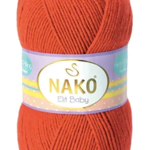 Elite Baby El Örgü İpi Tüylenmeyen Bebek Yünü Mercan Taşı 10701