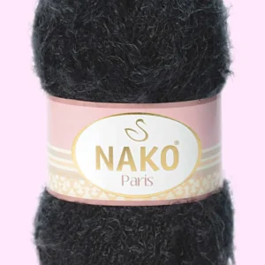 Paris El Örgü ipi Yünü Siyah 217