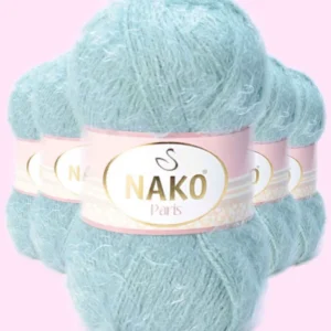 5 Adet Paris El Örgü ipi Yünü Su Yeşili 4229