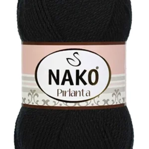 Pırlanta Amigurumi El Örgü İpi Yünü Siyah 217