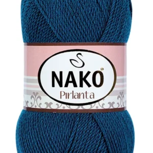 Pırlanta Amigurumi El Örgü İpi Yünü Petrol Mavi 10328