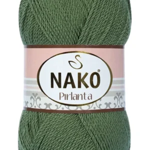 Pırlanta Amigurumi El Örgü İpi Yünü Haki Yeşil 11253