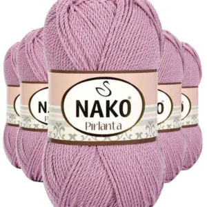 5 Adet Pırlanta Amigurumi El Örgü İpi Yünü Gül Kurusu 6732