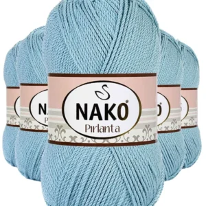 5 Adet Pırlanta Amigurumi El Örgü İpi Yünü Azur 10482