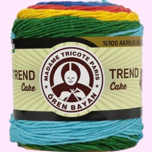 Trend Cake Batik Ebruli El Örgü İpi 620