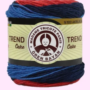 Trend Cake Batik Ebruli El Örgü İpi 622