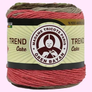 Trend Cake Batik Ebruli El Örgü İpi 623