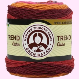 Trend Cake Batik Ebruli El Örgü İpi 625