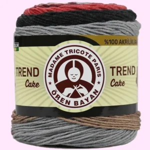 Trend Cake Batik Ebruli El Örgü İpi 627