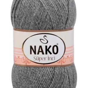 Süper İnci El Örgü İpi 100 gr Gri Melanj 194