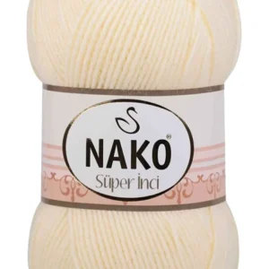 Süper İnci El Örgü İpi 100 gr Krem 256