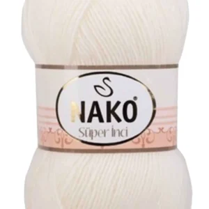 Süper İnci El Örgü İpi 100 gr Ekru 300