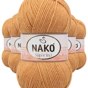 5 Adet Süper İnci El Örgü İpi 100 gr Altuni 294