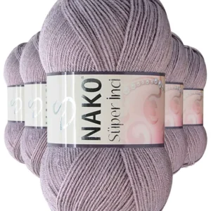 5 Adet Süper İnci El Örgü İpi 100 gr Üzüm Suyu 10155