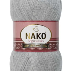 Angora Lüks El Örgü İpi Gri Melanj 195