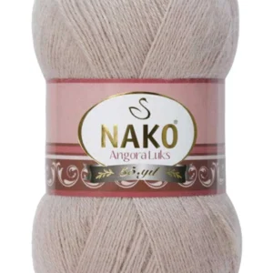 Angora Lüks El Örgü İpi Pembeli Gri 3079