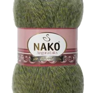 Angora Lüks El Örgü İpi Yeşil Muline 21358